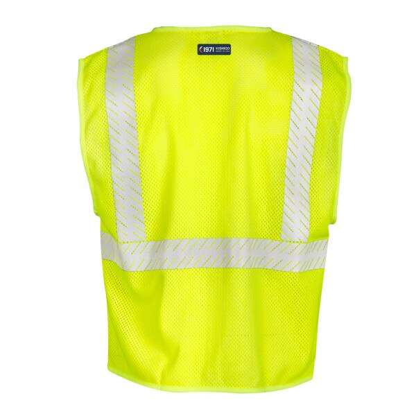 ML Kishigo Breathable Mesh Class 2 FR Vest in Hi-Vis Lime